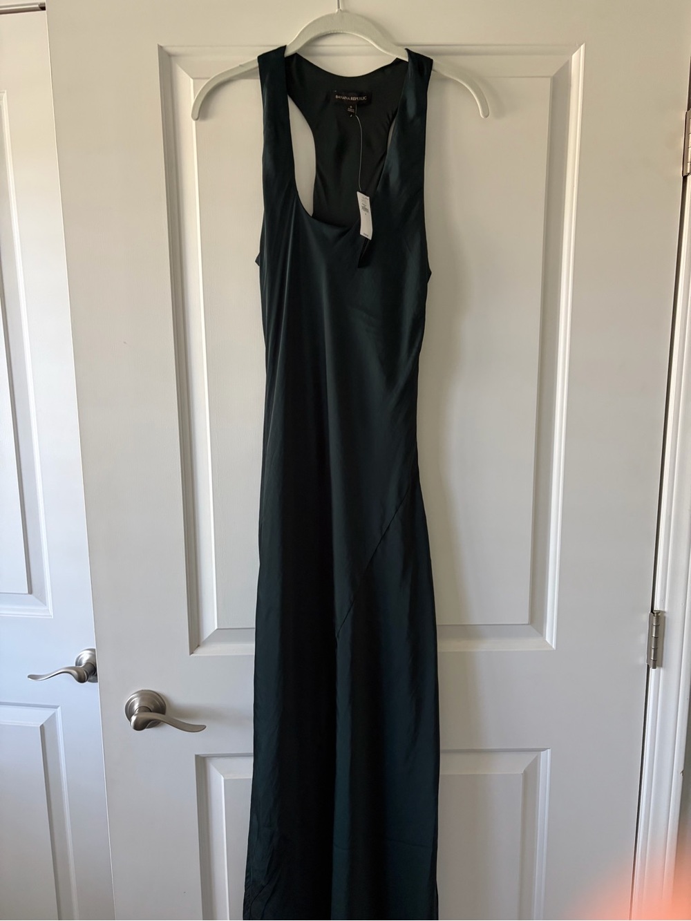 NWT Banana Republic Forest Green Racerback Maxi Dress